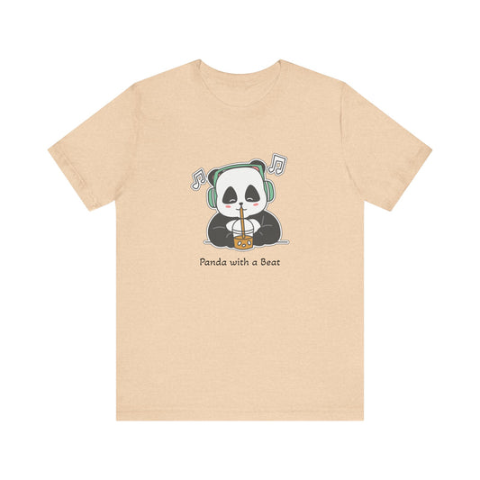 Panda with a Beat Unisex T-shirt