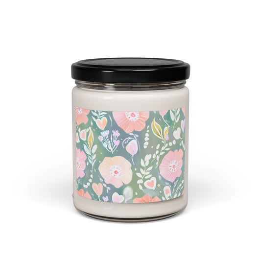 Floral Love Scented Soy Candle, 9oz