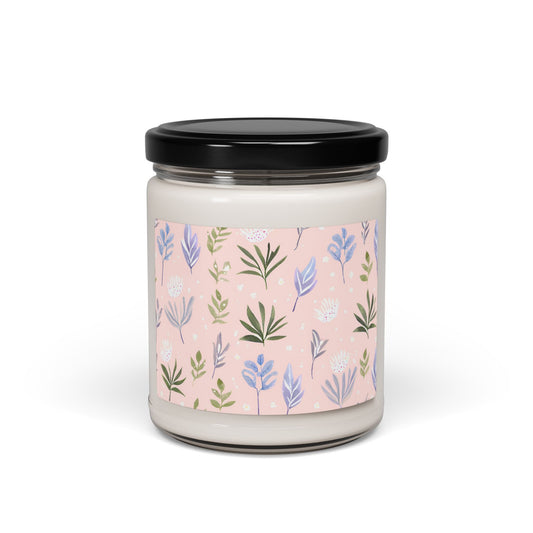 Soft Floral Scented Soy Candle, 9oz