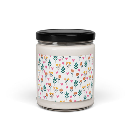 Romantic Blooms Scented Soy Candle, 9oz