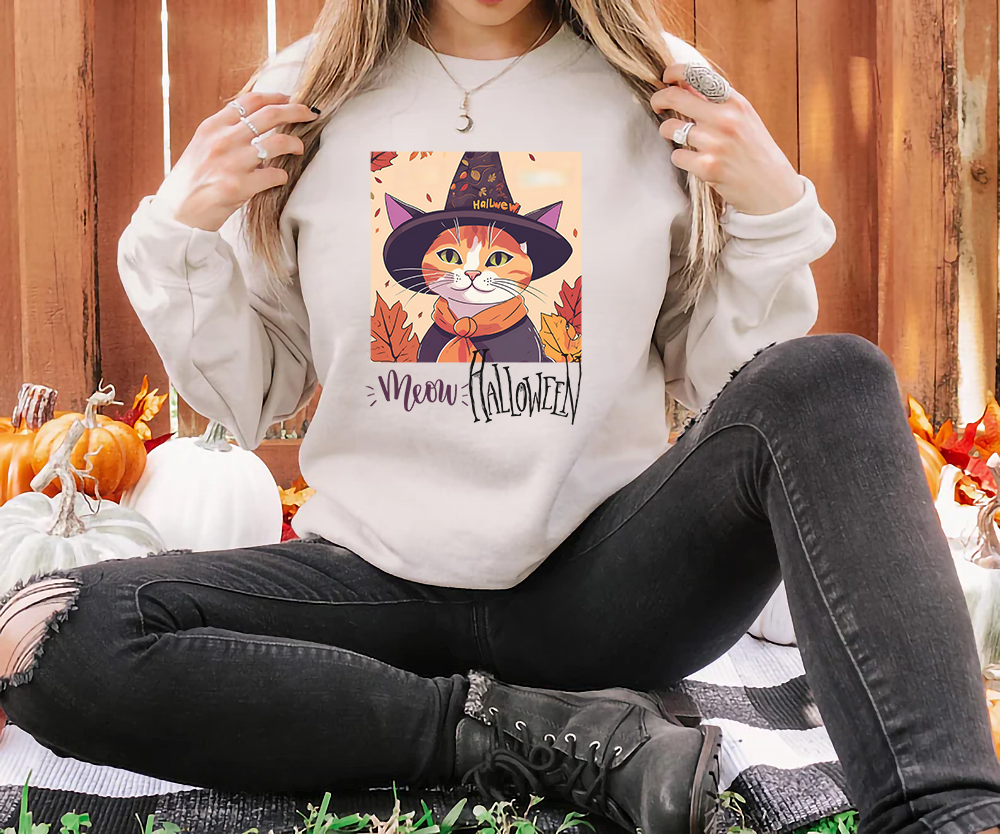 Meow Halloween! Unisex Sweatshirt